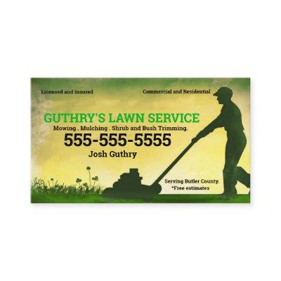 Lawn Service  with push mower
