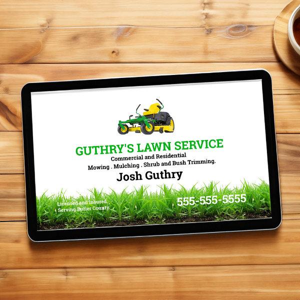 Lawn Service  with zero turn mower