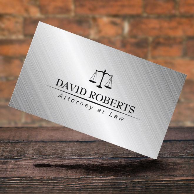 Lawyer Attorney Law Office Modern Metallic