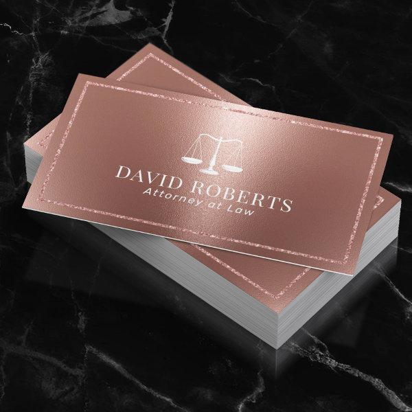 Lawyer Attorney Modern Rose Gold Legal Consultant