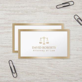 Lawyer Attorney Scale of Justice Modern Gold Foil