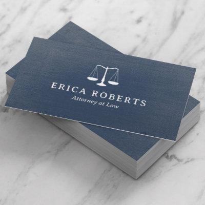 Lawyer Attorney Vintage Blue Linen Law Office