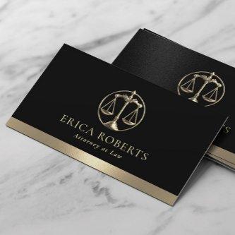 Lawyer Modern Gold Justice Scale Attorney at Law
