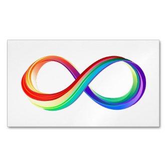 Layered Rainbow Infinity Symbol  Magnet