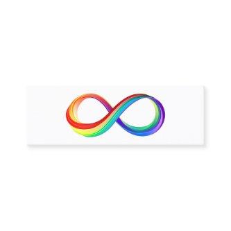 Layered Rainbow Infinity Symbol Calling Card