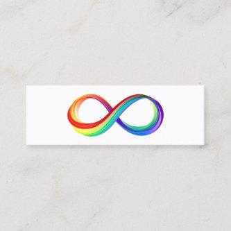Layered Rainbow Infinity Symbol Mini