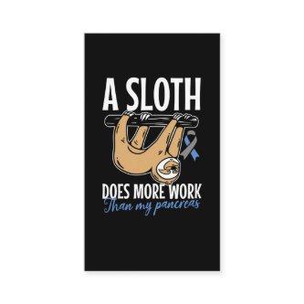 Lazy Sloth Funny Pancreas T1D Diabetes