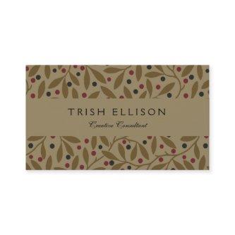 Leaf Berry Classic Colorful Pretty Pattern Art