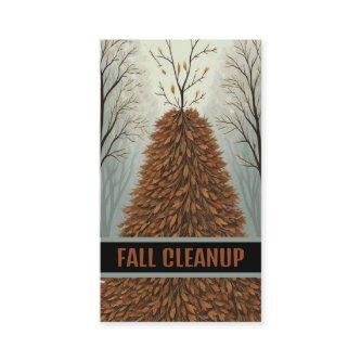 Leaf Pile Fall Cleanup