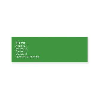 Leafy Treehugger Skinny Profile Cards