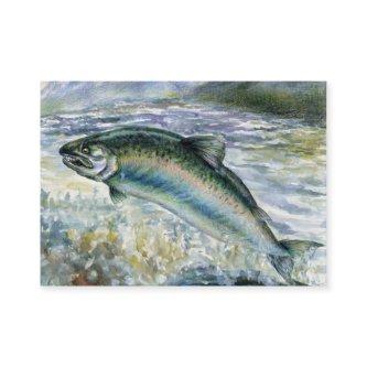LEAPING SALMON  Template