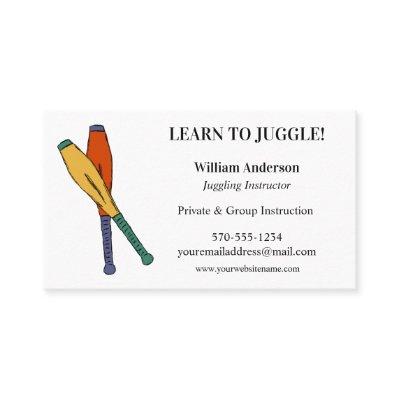 Learn to Juggle, Professional Juggler, Juggling