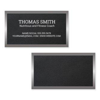 Leather Texture | Metal Border