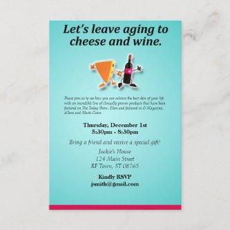 Leave the aging to cheese and wine invitation