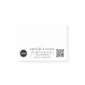 Leave us a review | QR code Modern  Post-it Notes