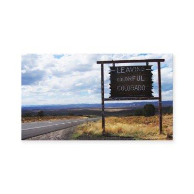 leaving colorful colorado
