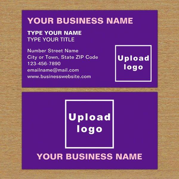 Left Aligned Texts Purple