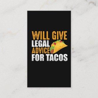 Legal Advice for Tacos Mexican Lawyer Food Lover
