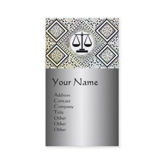 LEGAL OFFICE,ATTORNEY DAMASK Black Silver Platinum