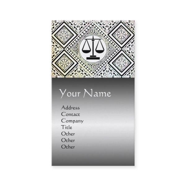 LEGAL OFFICE,ATTORNEY DAMASK Black White Grey