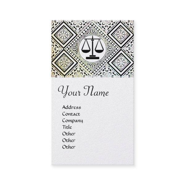LEGAL OFFICE, ATTORNEY DAMASK platinum metallic