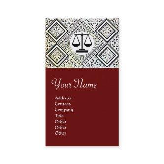 LEGAL OFFICE, ATTORNEY DAMASK red