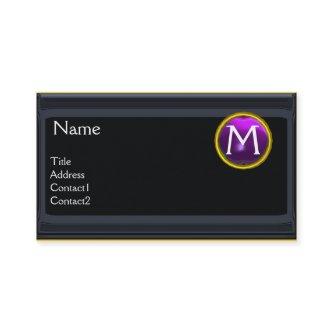 LEGAL OFFICE,ATTORNEY Monogram black purple