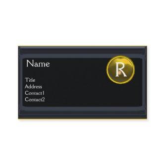 LEGAL OFFICE,ATTORNEY Monogram black yellow topaz