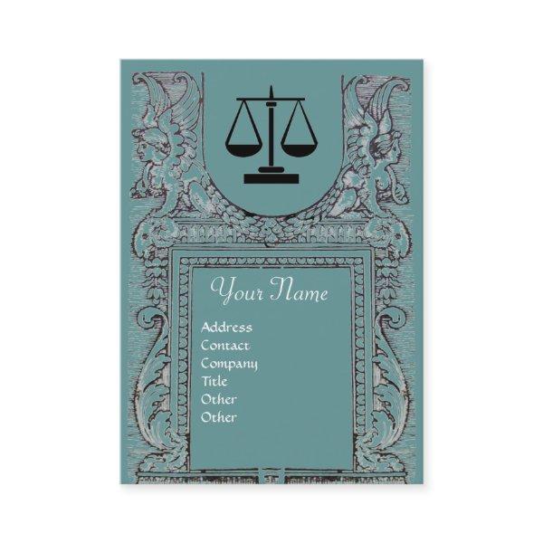 LEGAL OFFICE, ATTORNEY Monogram, blue grey