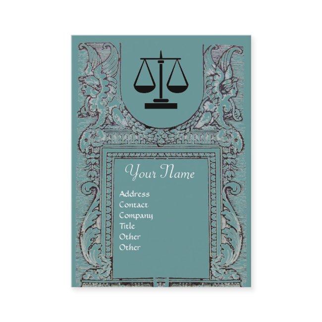 LEGAL OFFICE, ATTORNEY Monogram, blue grey