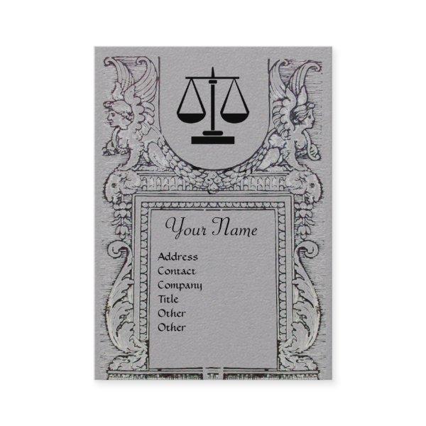 LEGAL OFFICE, ATTORNEY Monogram Grey Paper