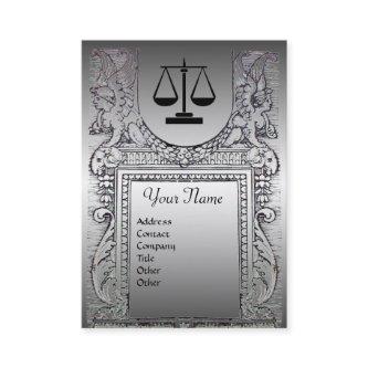 LEGAL OFFICE, ATTORNEY Monogram Platinum Effect