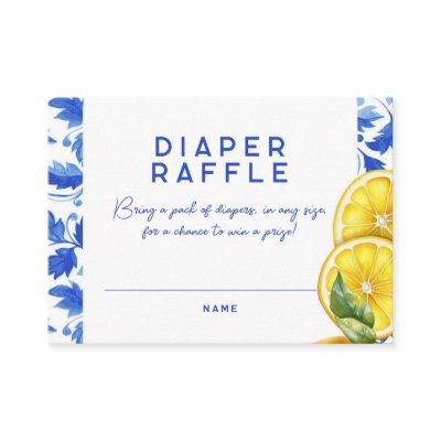 Lemon Italian Amalfi Baby Shower Diaper Raffle