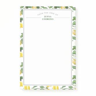 Lemon Season | Correspondence Style Post-it Notes