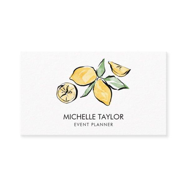 Lemon Summer Tropical Citrus Modern Girly Event