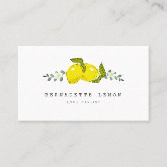 Lemon &  White Flower Simple Clean