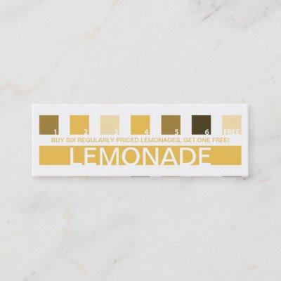 LEMONADE customer appreciation (mod squares) Loyalty Card
