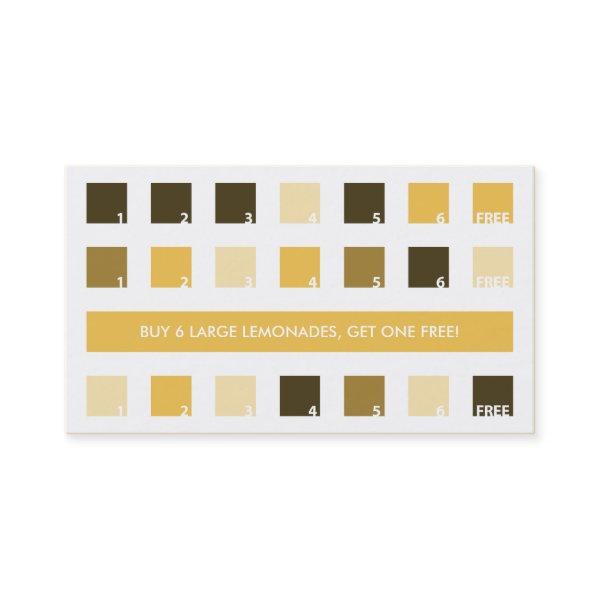 LEMONADE customer appreciation (mod squares) Loyalty Card