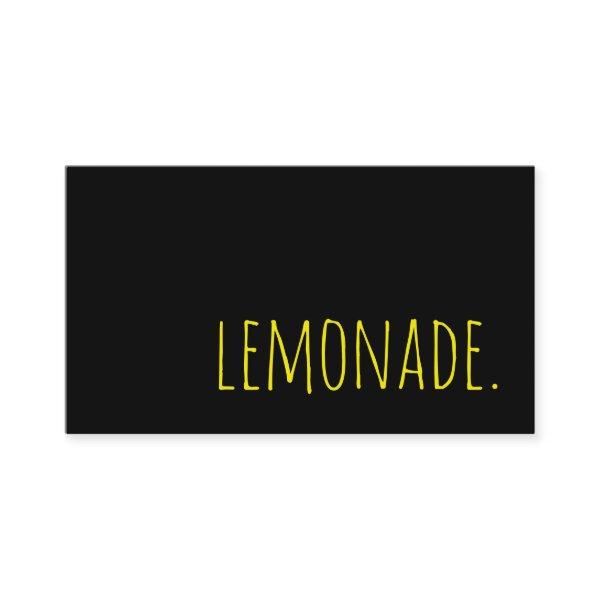 lemonade. loyalty punch card