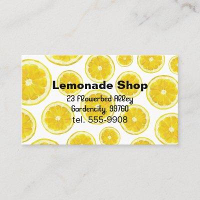 Lemonade shop . Yellow fresh fruit