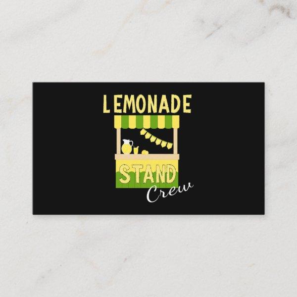 Lemonade Stand Crew Lemon Juice Drink Lover