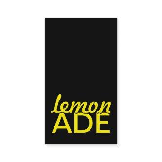 lemonade stand punch card