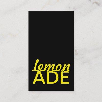 lemonade stand punch card