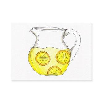 Lemonade Stand Yellow Lemon Ade Pitcher