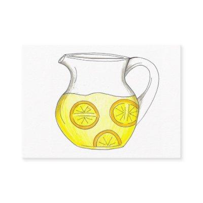 Lemonade Stand Yellow Lemon Ade Pitcher