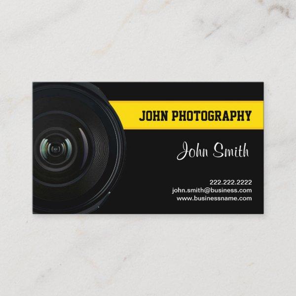 Lens and Yellow Belt Photography