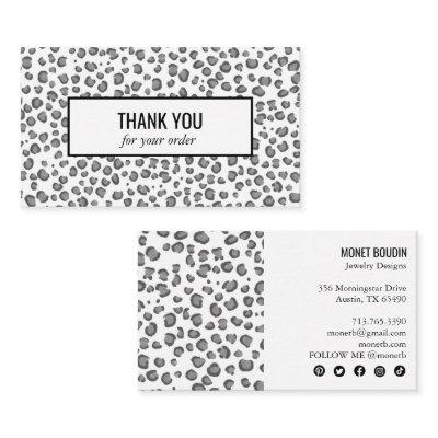 Leopard Modern Animal Print Social Media Icons