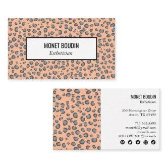 Leopard Modern Animal Print Social Media Icons