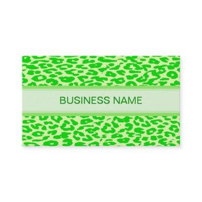 Leopard Print and Plain Lime Green