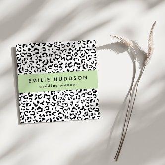 Leopard Print, Leopard Spots, Black And White Square